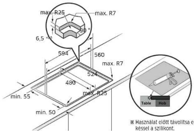 SAMSUNG NZ64B4016FK - A fózolap beepitése - 5