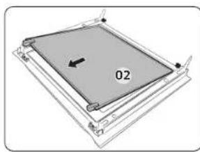 SAMSUNG NV7B4450VCS - Door glass - 3