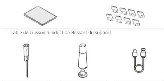 Table de cuisson à induction Ressort du support