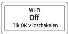 Wi-Fi Off Tik OK v inschakelen