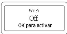 Wi-Fi Off OK para activar