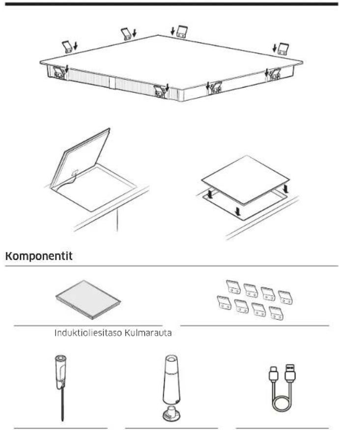 SAMSUNG NZ64B7799FK - Liesitason asentaminen - 4