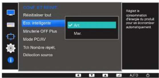 SAMSUNG S24E650DWY - Configuration d'éco. intelligente - 1