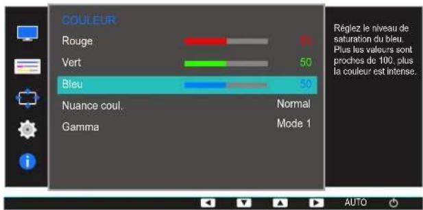 SAMSUNG S24E650DWY - Configuration du bleu - 1