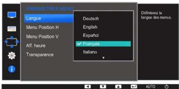 SAMSUNG S24E650DWY - Changement de langue - 1