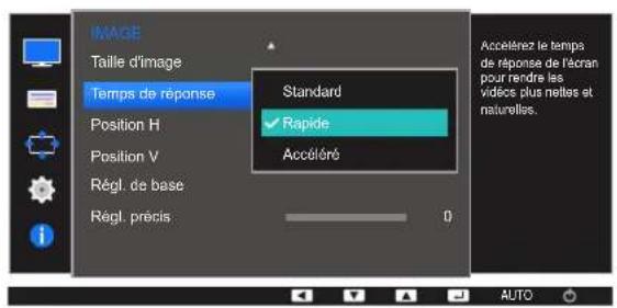 SAMSUNG S24E650DWY - Configuration du temps de réponse - 1