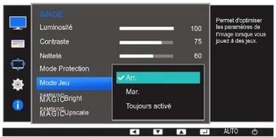 SAMSUNG S24E650DWY - Configuration du mode jeu - 1