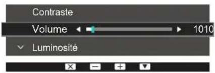 SAMSUNG S24E650DWY - Configuration du volume sur l'écran initial - 1