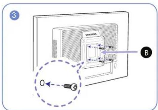 SAMSUNG S24E650DWY - Installation d'un support mural ou de bureau - 7