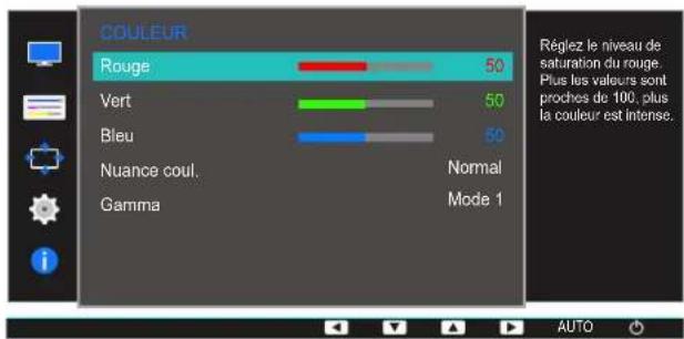 SAMSUNG S24E650DWY - Configuration du rouge - 1