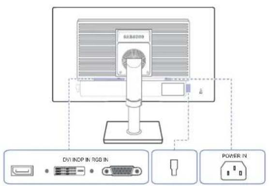 SAMSUNG S24E650DWY - Face arrêtée (S22E650D / S23E650D / S24E650DW / S27E650D) - 2