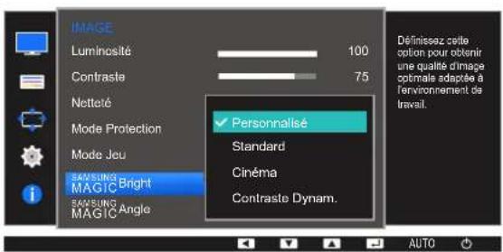 SAMSUNG S24E650DWY - Configuration de SAMSUNG MAGIC bright - 1