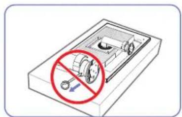 SAMSUNG S24E650DWY - Fixation du socle - 2