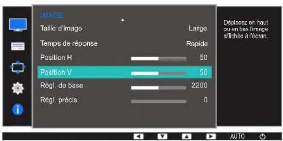 SAMSUNG S24E650DWY - Configuration des fonctions position h et position v - 2