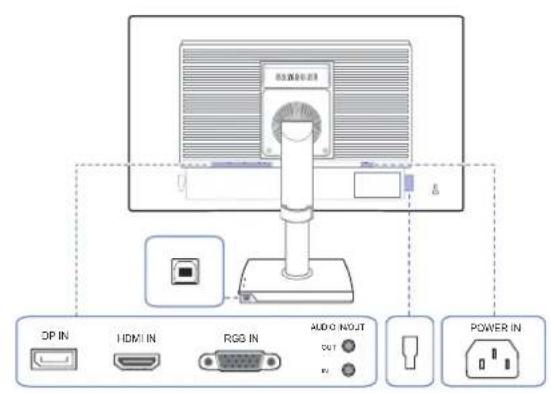 SAMSUNG S24E650DWY - Face arrière (S24E650PL) - 3