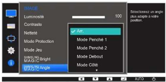 SAMSUNG S24E650DWY - Configuration de SAMSUNG MAGIC Angle - 1