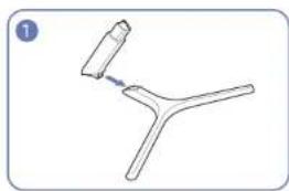 Fixation du socle (S24F356FH*/S27F356FH*/S27F358FW*) 1