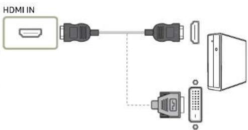 Connexion à l'aide d'un cable HDMI ou HDMI-DVI 5