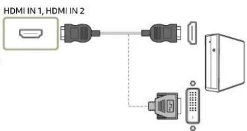 Connexion à l'aide d'un cable HDMI ou HDMI-DVI 6