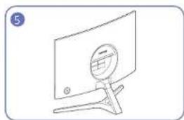 SAMSUNG C24RG52FZR - Fixation du socle - 4