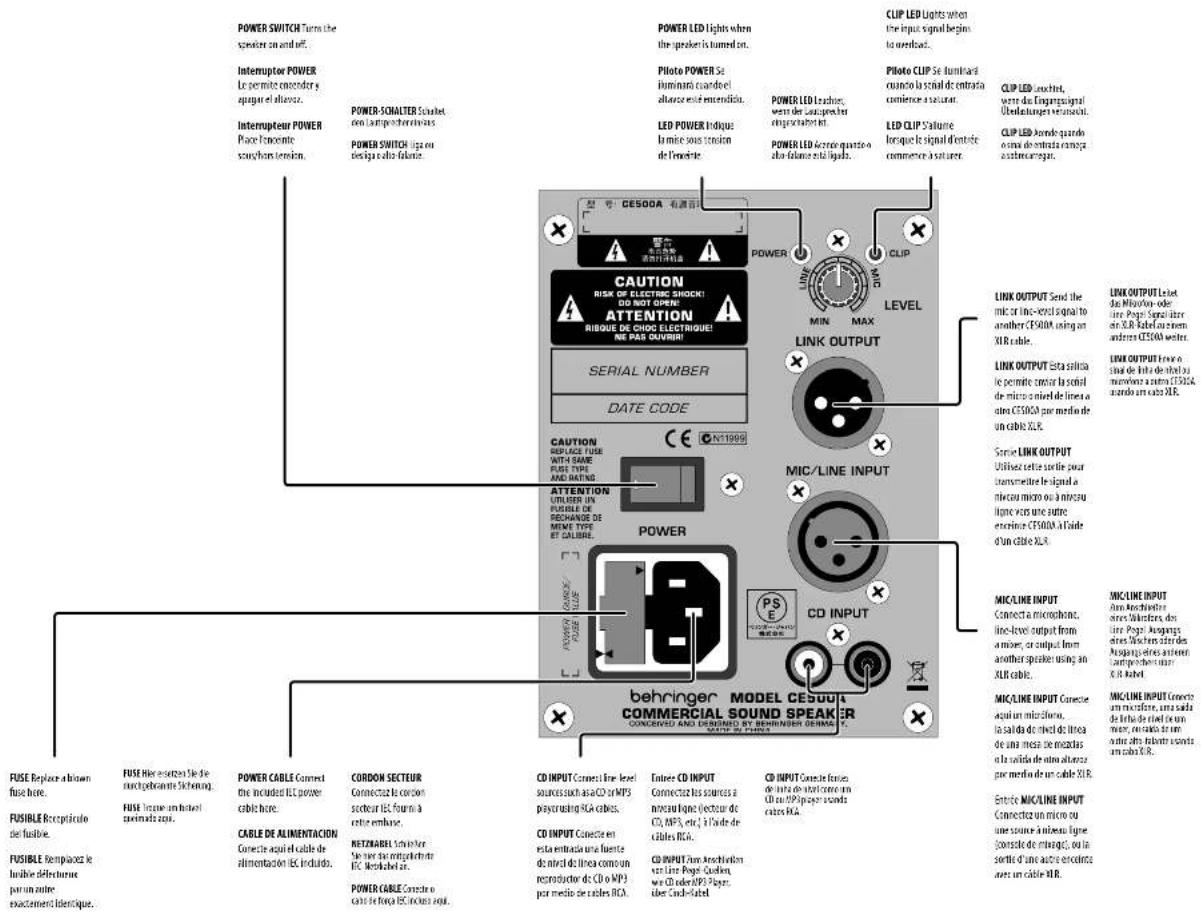 BEHRINGER CE500AWH - Garantie limitee - 4