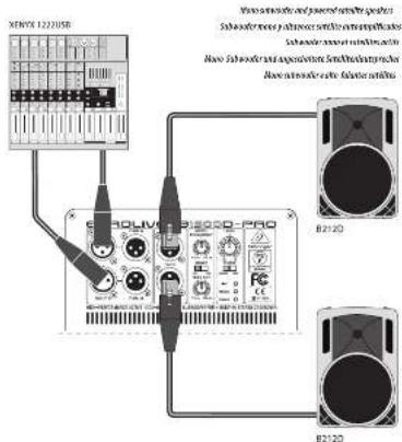 BEHRINGER Eurolive B1500DPro - Eurolive b1800d-pro/b1500d-pro hook-up - 1