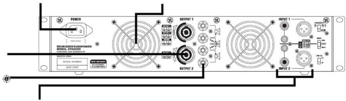BEHRINGER Europower EPX3000 - Étape 2:Réglages - 2