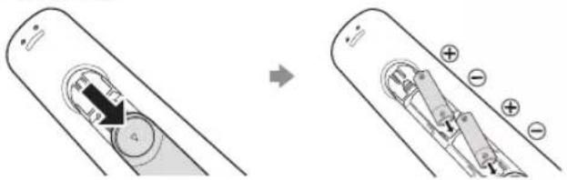 SAMSUNG HG48AC670CW - 遥控器背面 - 1