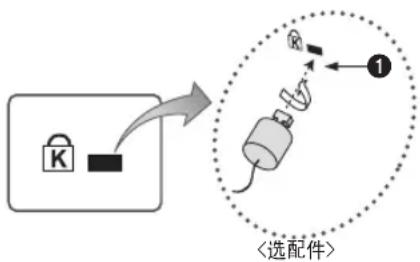 SAMSUNG HG48AC670CW - Kensington 防盗锁 - 1