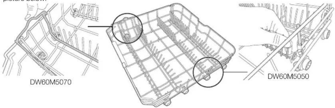 SAMSUNG DW60M5070FS - FOLDING SPIKES OF LOWER BASKET - 1