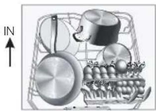 SAMSUNG DW60M5070FS - LOADING THE LOWER BASKET - 7