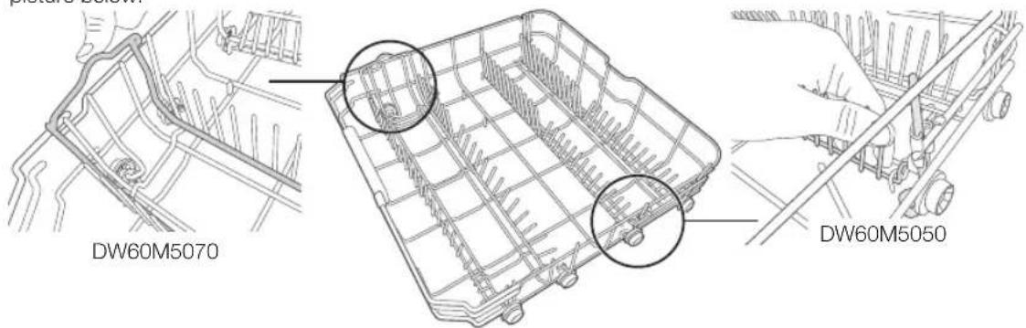 SAMSUNG DW60M5070FW - FOLDING SPIKES OF LOWER BASKET - 1