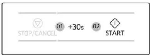 SAMSUNG MG40J5133AT - Time increment - 1