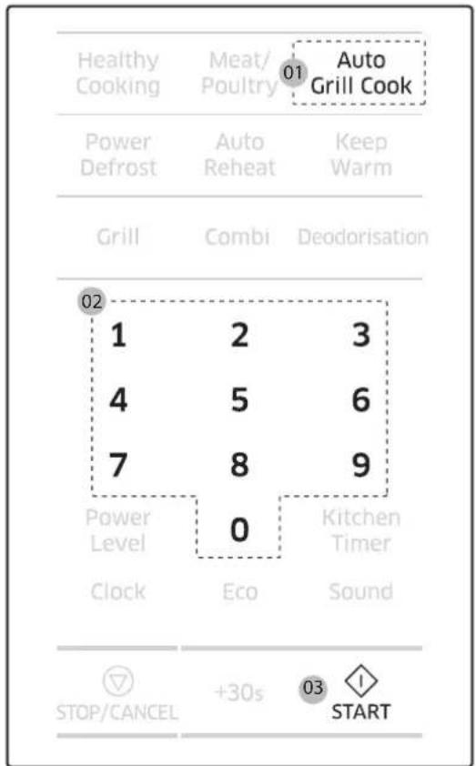 SAMSUNG MG40J5133AT - Auto grill cook - 1