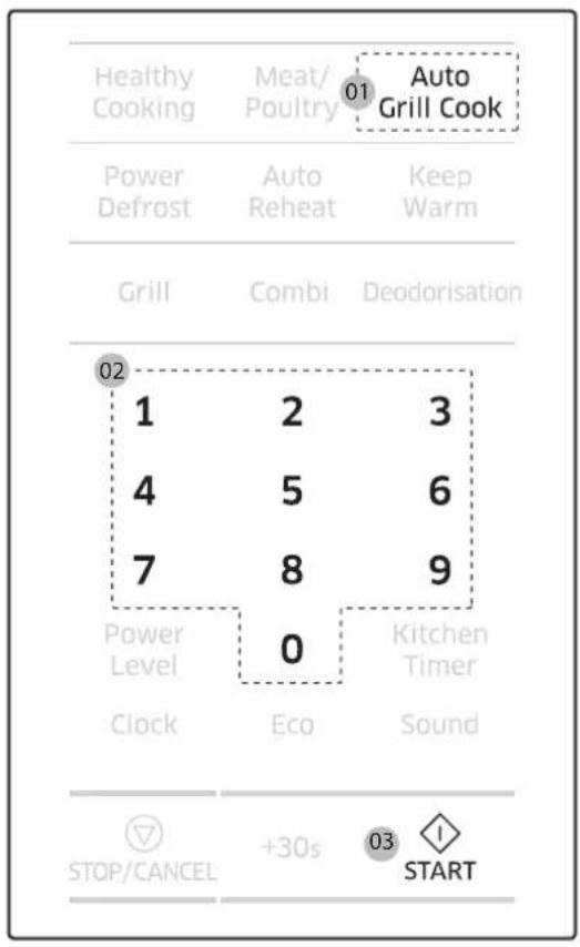SAMSUNG MG40J5133AT - Cuisson automatique au gril - 1