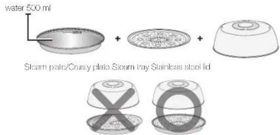 SAMSUNG MC455THRCSR - USING THE MANUAL STEAM COOK FUNCTION - 1