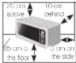 SAMSUNG MG34F602MAT - WARNING (Oven function only) - Optional - 1