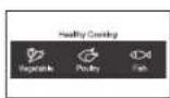 SAMSUNG MG34F602MAT - USING THE HEALTHY COOKING FEATURES - 1