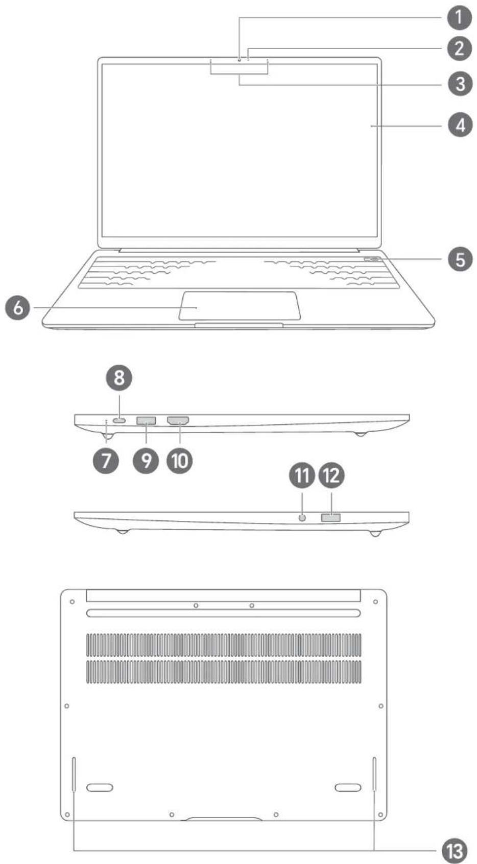HONOR Magicbook X16 - Apparence - 1
