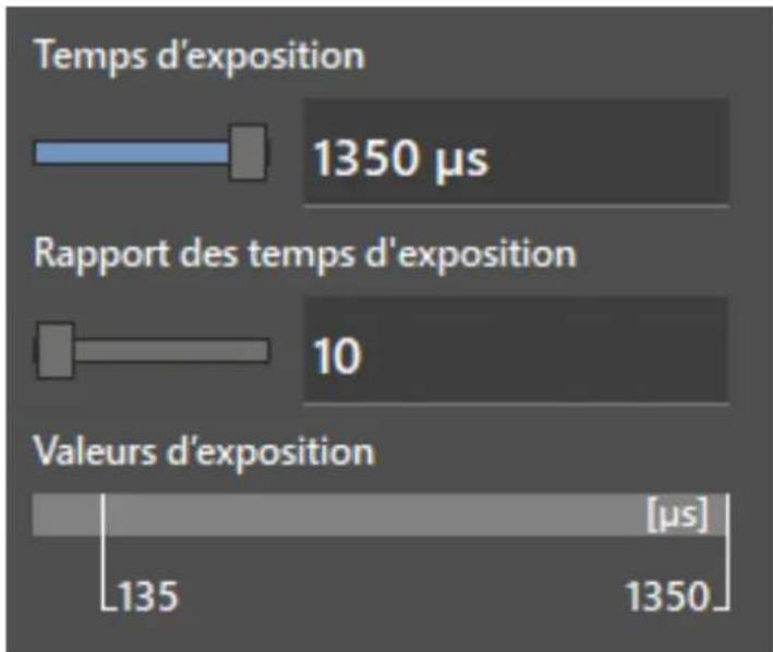 IFM O3X130 - Régler le temps d'exposition - 2