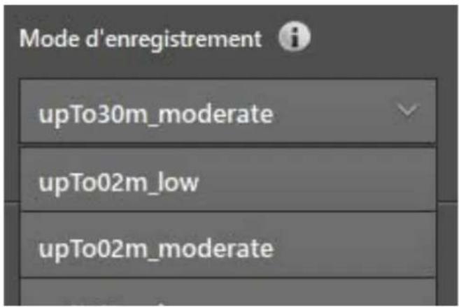 IFM O3X120 - Régler le mode d'enregistrement - 1