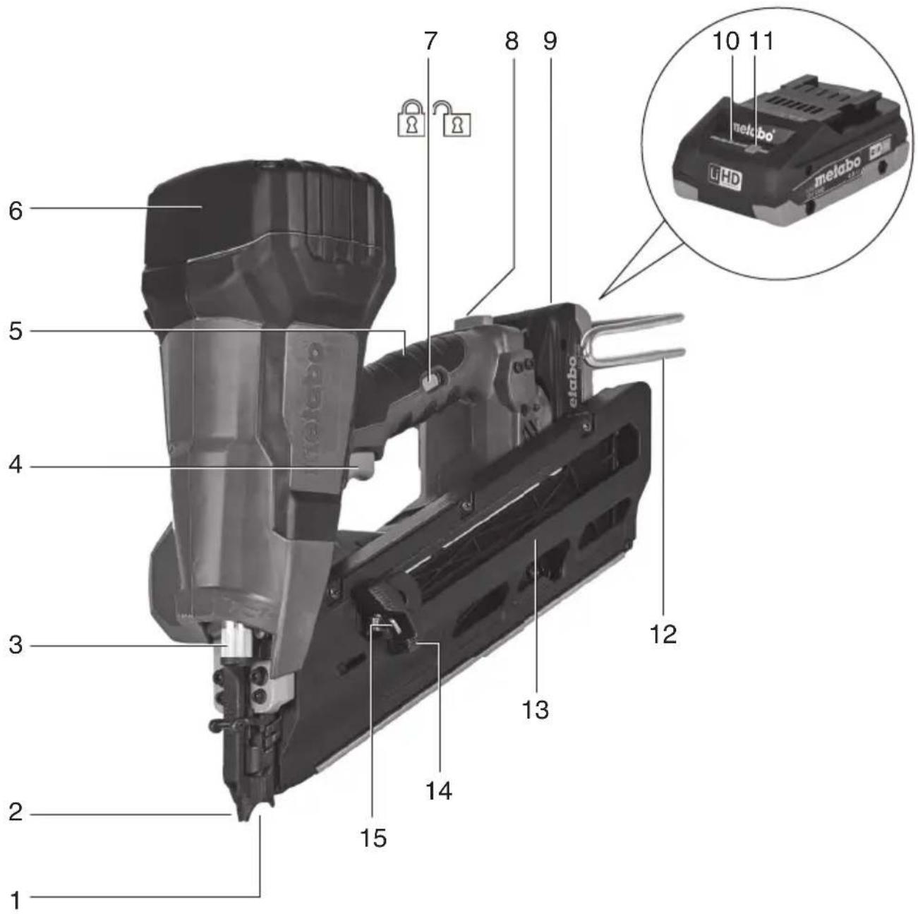 METABO NFR 18 LTX 90 BL - 1