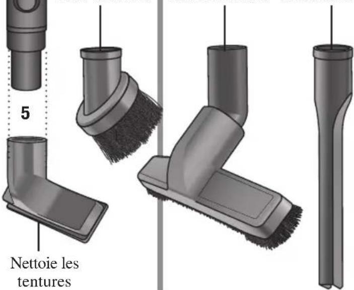 Oreck Elevate Control Power Team UK30100COM - Fixation du tuyau annelé et des accessoires - 2