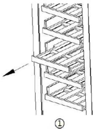 ELICA EBS51SS1 - Comment retirer les étagères - 1