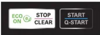 ECO ON STOP CLEAR START Q-START