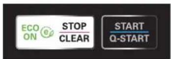ECO ON STOP CLEAR START Q-START