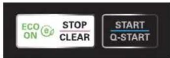 ECO ON STOP CLEAR START Q-START