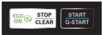 ECO ON STOP CLEAR START Q-START