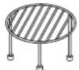 LG MH6347AR - SUPPORT HAUT SUPPORT BAS - 1