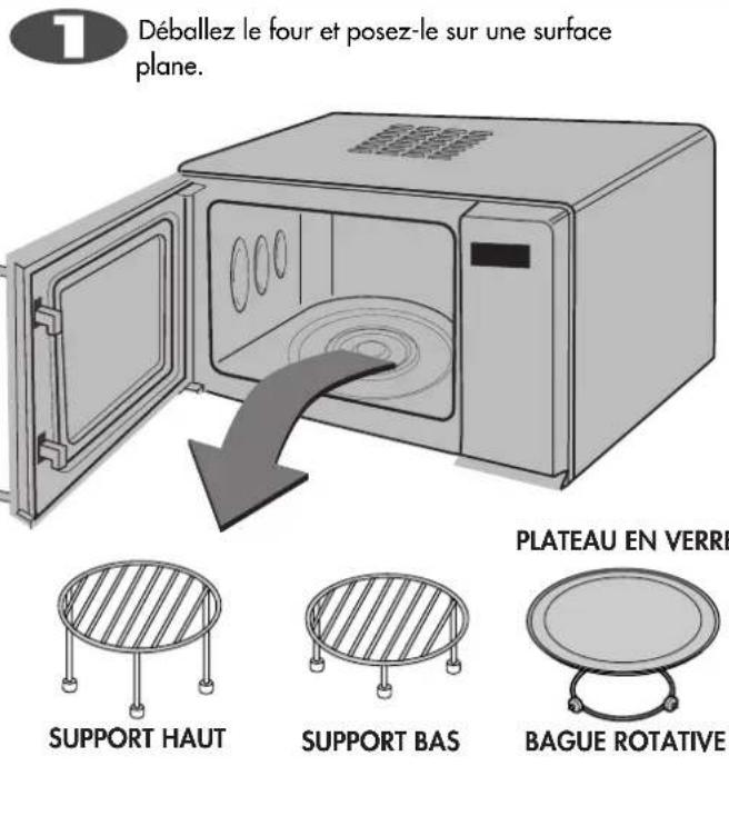 LG MH6347AR - Déballage de l'appareil et Installation - 1